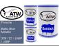 Preview: Porsche, Baltic Blue Metallic, 37B / C7 / LN5P / LM5P: 500ml Lackdose + 500ml Klarlack + 250ml Härter - Set, von ATW Autoteile West.